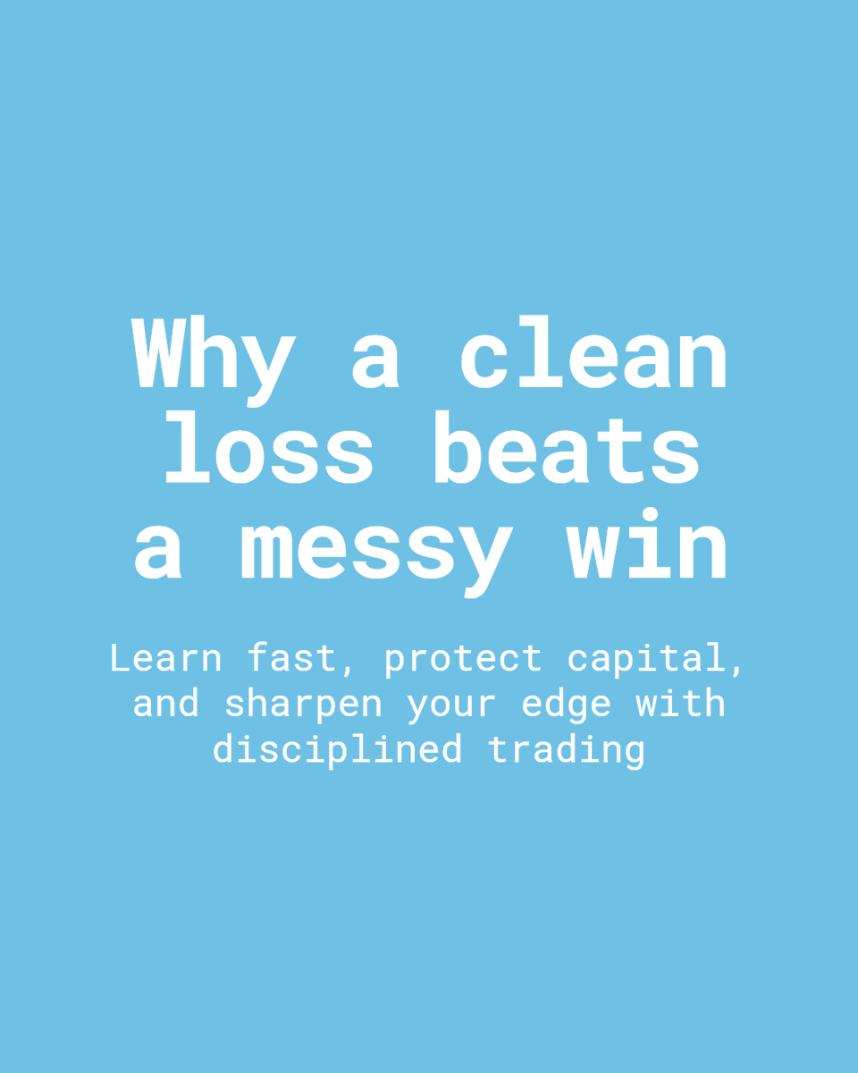 astrofundio's tweet photo. A messy win can hide risks that catch you off guard later. A clean loss? It teaches discipline, sharpens your edge, and keeps your capital intact. In trading, learning fast beats fake success every time.

What's your take on clean losses? Drop your thoughts below. https://t.co/oPrnsIET63