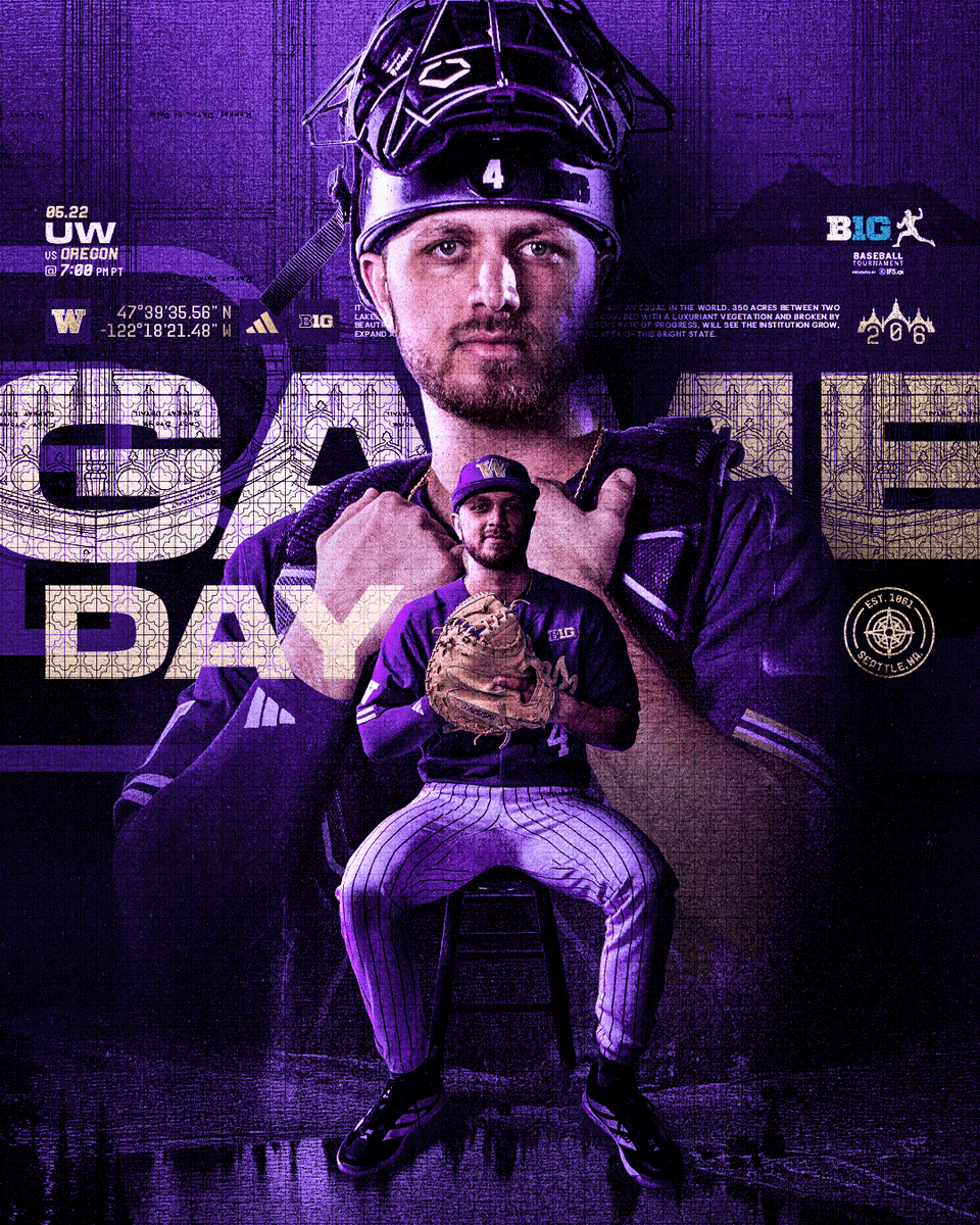 UW_Baseball's tweet photo. Dawgs vs. Ducks with a trip to the semifinals on the line 👊

🆚 Oregon
⏰ 7 p.m. PT
🏟️ Charles Schwab Field Omaha
📺 @BigTenNetwork 
💻 https://t.co/blH1Uke5kK
📊 https://t.co/oeWMUV4kTR https://t.co/nbxlJKjjNL