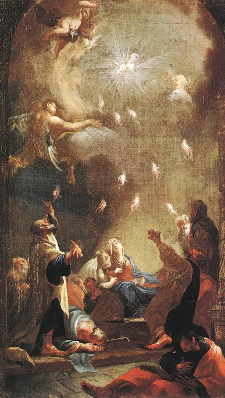 SJCantius's tweet photo. Like the Easter Vigil, or the "Mother of all Vigils according to St. Augustine, the Pentecost vigil includes an extended number of readings and texts within its liturgy. The usefulness and beauty of these vigils are grander than they seem, reflecting on a particular aspect of the Paschal mystery — the Life, Death, Resurrection and Ascension of Christ, as well as the descent of the Holy Spirit — in this case, focusing on the last of these mysteries, and more generally on the role of the Holy Spirit in the life of the Church.

The Pentecost Vigil at St. John Cantius will begin at 9:00pm on Saturday, May 23rd.