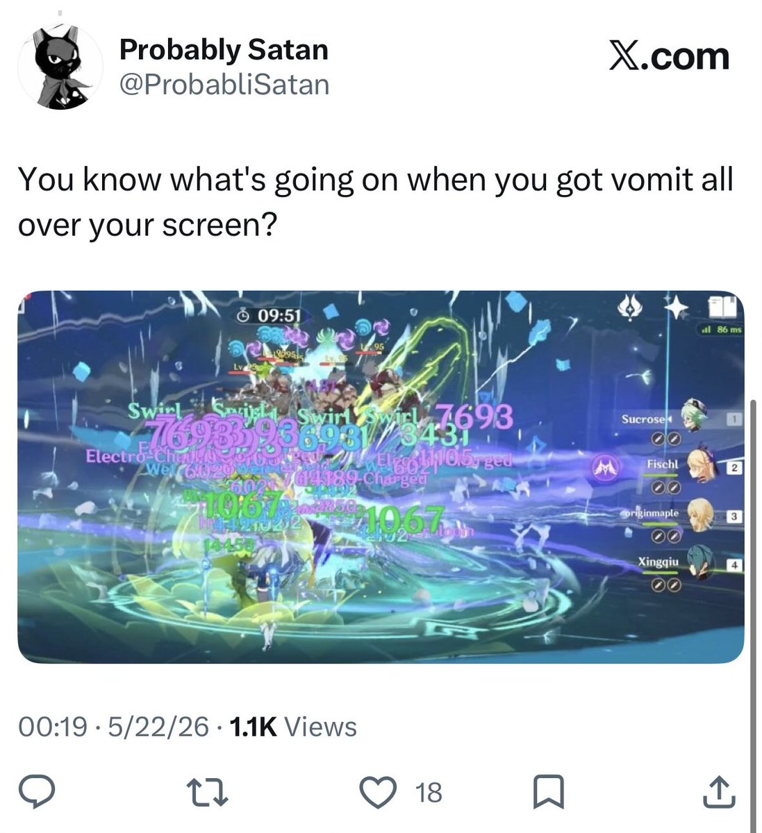 Probably Satan tweet media