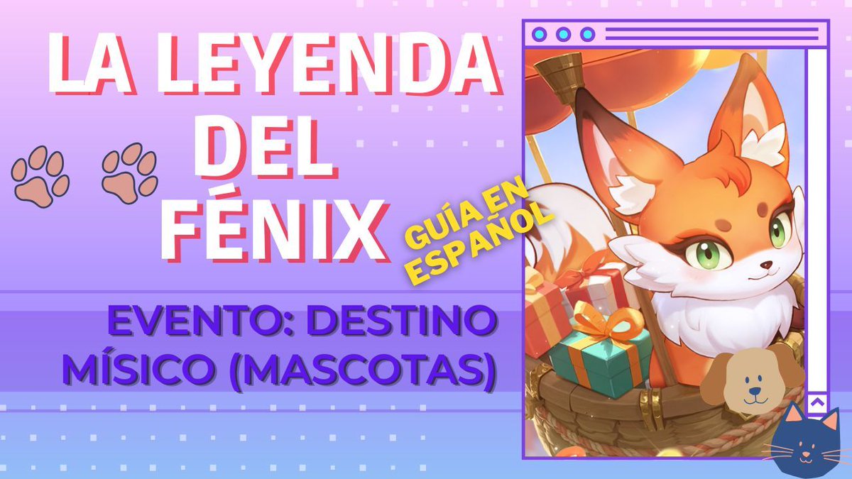 ItsMeKimchy's tweet photo. 📽¡Nuevo vídeo de La Leyenda del Fénix! #youtube #LoP

¡Este es un vídeo para explicar el EVENTO repetible: 🐾DESTINO MÍSTICO🐾 2026 
Es uno que se ha repetido dos veces ya, cada dos meses, y su tema central son las mascotas. 

¡Espero que te guste!

▶ https://t.co/4N8ZSKixz5 https://t.co/fiHhb7qx81
