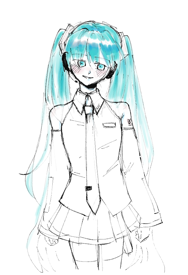 NNgrim's tweet photo. wip #初音ミク https://t.co/seSiPy2fO7