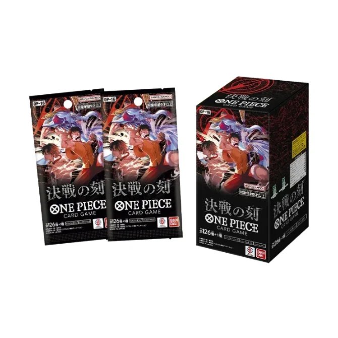 JP OP16 The Time of Battle Booster Boxes are available for preorder at  @E_S_Collectible. ESCrew only. Available for all ~3:17pm PT.  https://t.co/PwjWALFt1a $95 each. Limit 2 Free shipping on orders $200+  ($150+