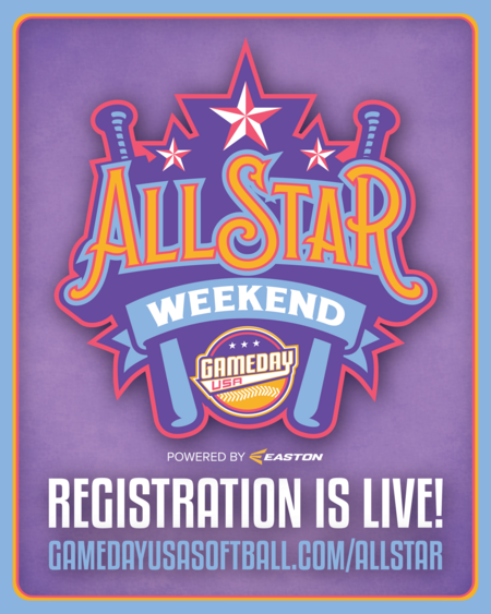 GameDayUSASB's tweet photo. Registration is now LIVE for our softball All-Star Weekend!

📅August 7-9, 2026
🏟️Wintrust Crossroads Sports Complex of New Lenox
🥎Home run derby, skills competition, new friendships, college mentors, custom jerseys!

Details/Apply/Register: https://t.co/Mx3qcXXNVF https://t.co/dfxGpV1Y4X