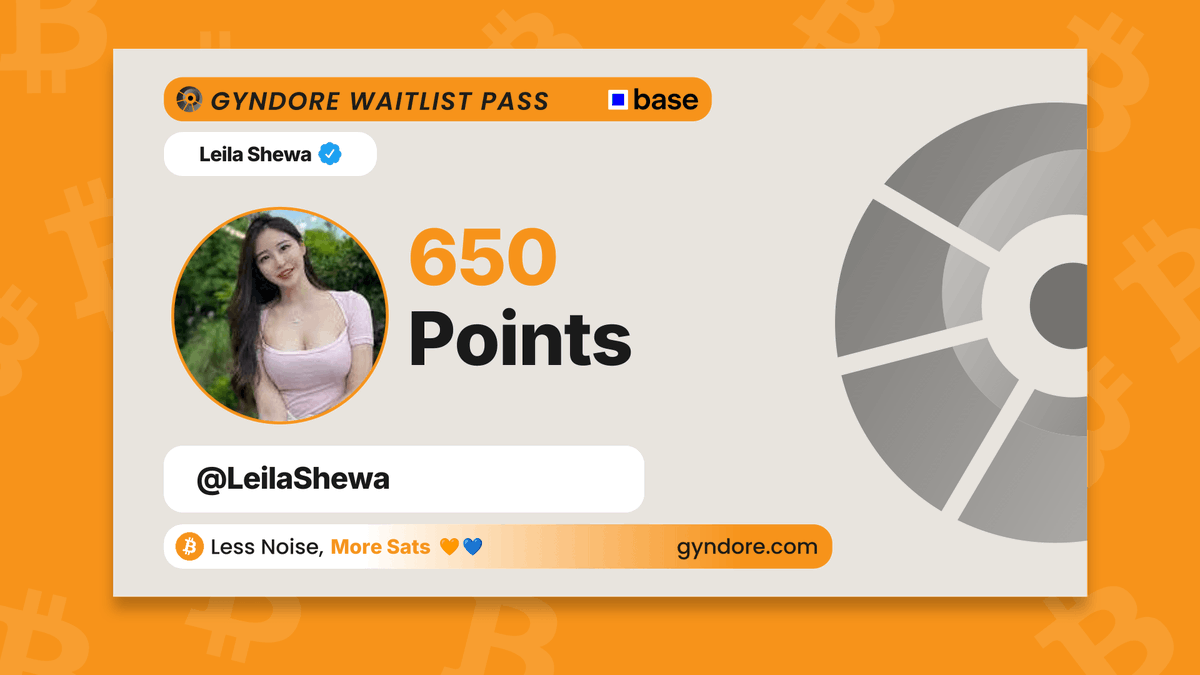 LeilaShewa's tweet photo. Secured my spot on the @Gyndore waitlist.

Already stacking. It pays to be early.

Join now &amp; claim your points → https://t.co/TdduTtC3Cm https://t.co/hMkx3HDx3B