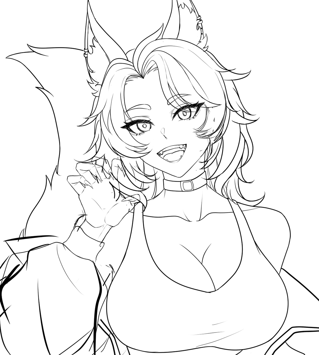 Ryuclaw_'s tweet photo. Sketch for @/kayylynx 
#WIPㅤㅤㅤ https://t.co/uGx8v7GmzL