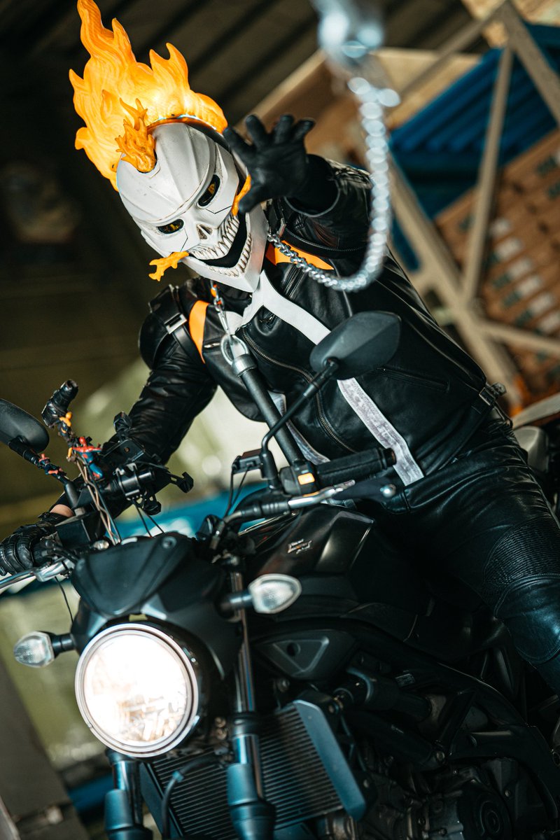 kncmhm__07's tweet photo. ゴーストライダー/ロビーレイエス

半平さんの愛車もヘル化🔥🔥🔥

📸TSUBASAさん(@tsubasacamera)

#オヤカタ撮影会 
#OyakataPhotoSession2nd https://t.co/RUeSnCrdVc
