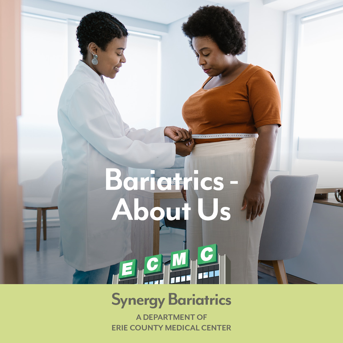 ECMCBuffalo's tweet photo. ECMC’s Synergy Bariatrics and Center for Weight Loss Management has received the highest level of accreditation as a comprehensive care center, and equips patients with all the tools necessary to live a healthier lifestyle. Learn more about what we do at https://t.co/HkDuijblHm. https://t.co/Q6h0avl1aG
