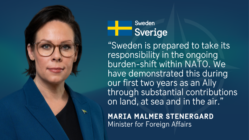 SweMFA's tweet photo. Minister for Foreign Affairs, Maria Malmer Stenergard, ahead of the meeting of NATO Ministers of Foreign Affairs in Helsingborg on 21-22 May. https://t.co/wcMI46mOlu