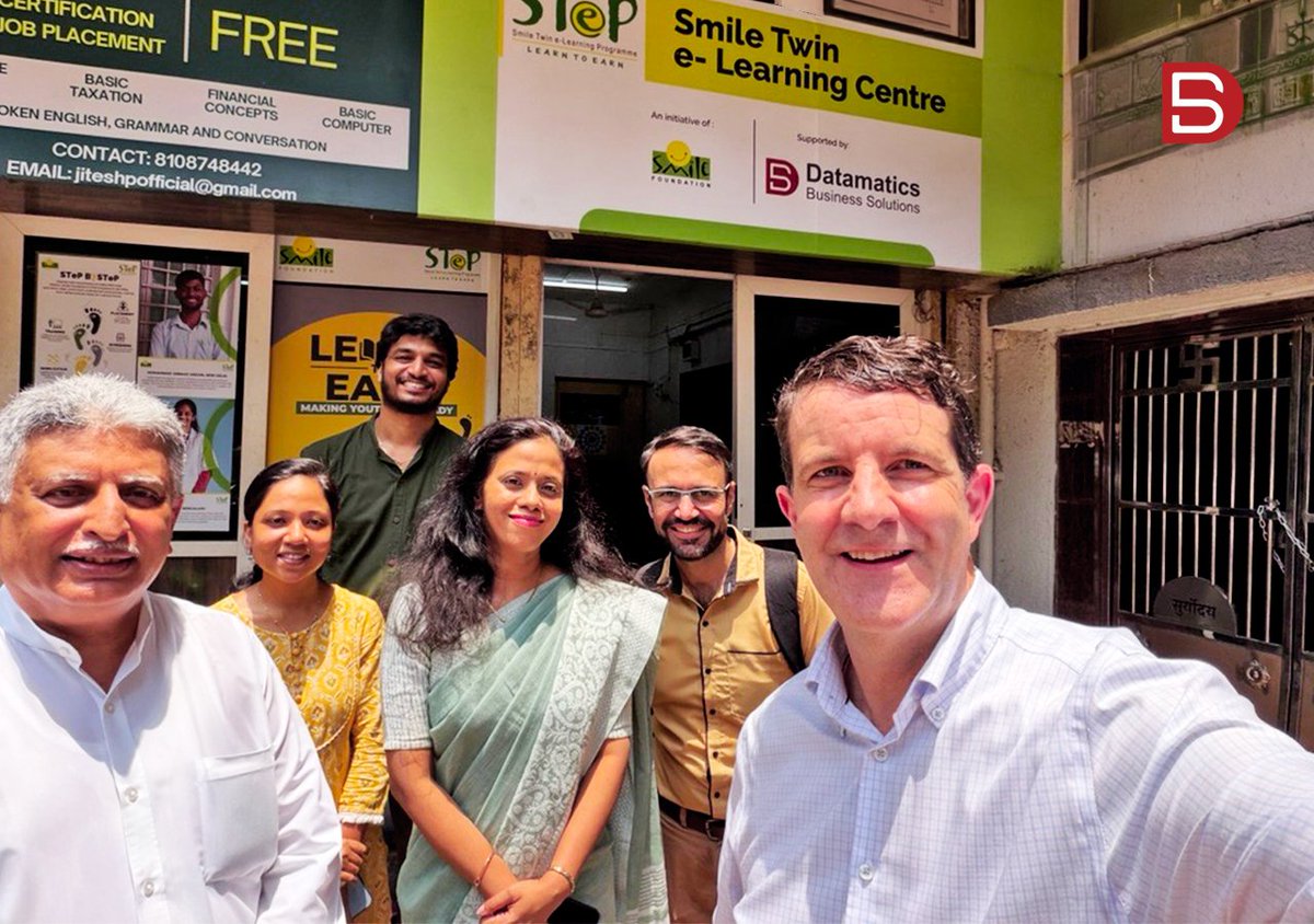 Datamaticsbpm's tweet photo. Team #DBSL recently interacted with students at Smile Foundation, hearing inspiring stories on how skill training and education are helping shape careers and build confidence in real life.

We remain committed to supporting #education and #skilldevelopment. https://t.co/rYuJVDSa4j