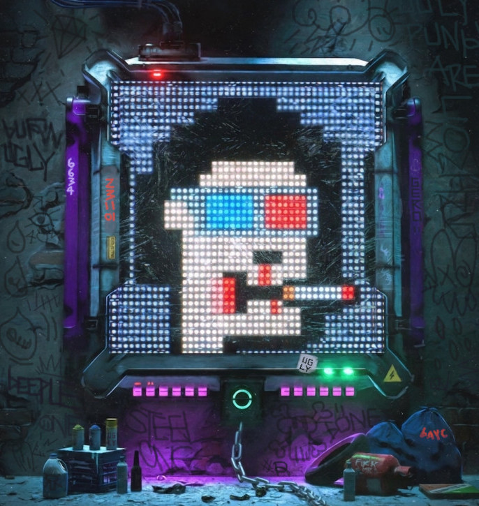 Mega_Ugly's tweet photo. Gm

Today an Ugly @beeple art remastered
with the #6634 an Ugly @cryptopunks previously realized

Ugly chapter 1 Marketplace : https://t.co/KrNa6uAU1T

@megaeth #mega #cryptopunk #beeple https://t.co/s6QxcWATQ4