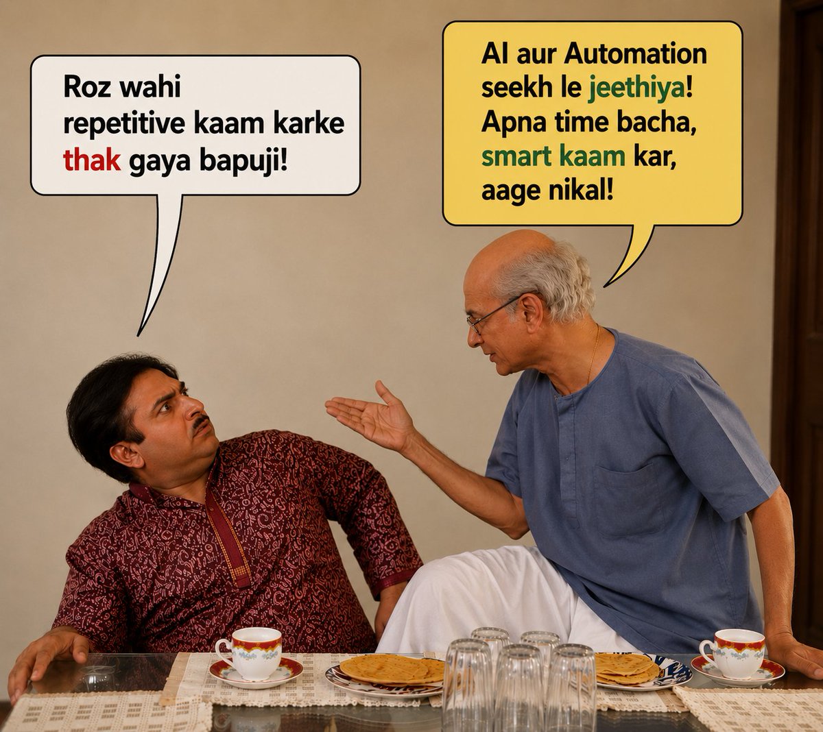 Blockhacks's tweet photo. Most people are still doing repetitive work manually 

Meanwhile others are quietly automating half their workload using AI tools.

The gap is getting bigger every month 

#AI #Automation #AITools #Productivity #Tech #ArtificialIntelligence https://t.co/i9eTr81ZTj