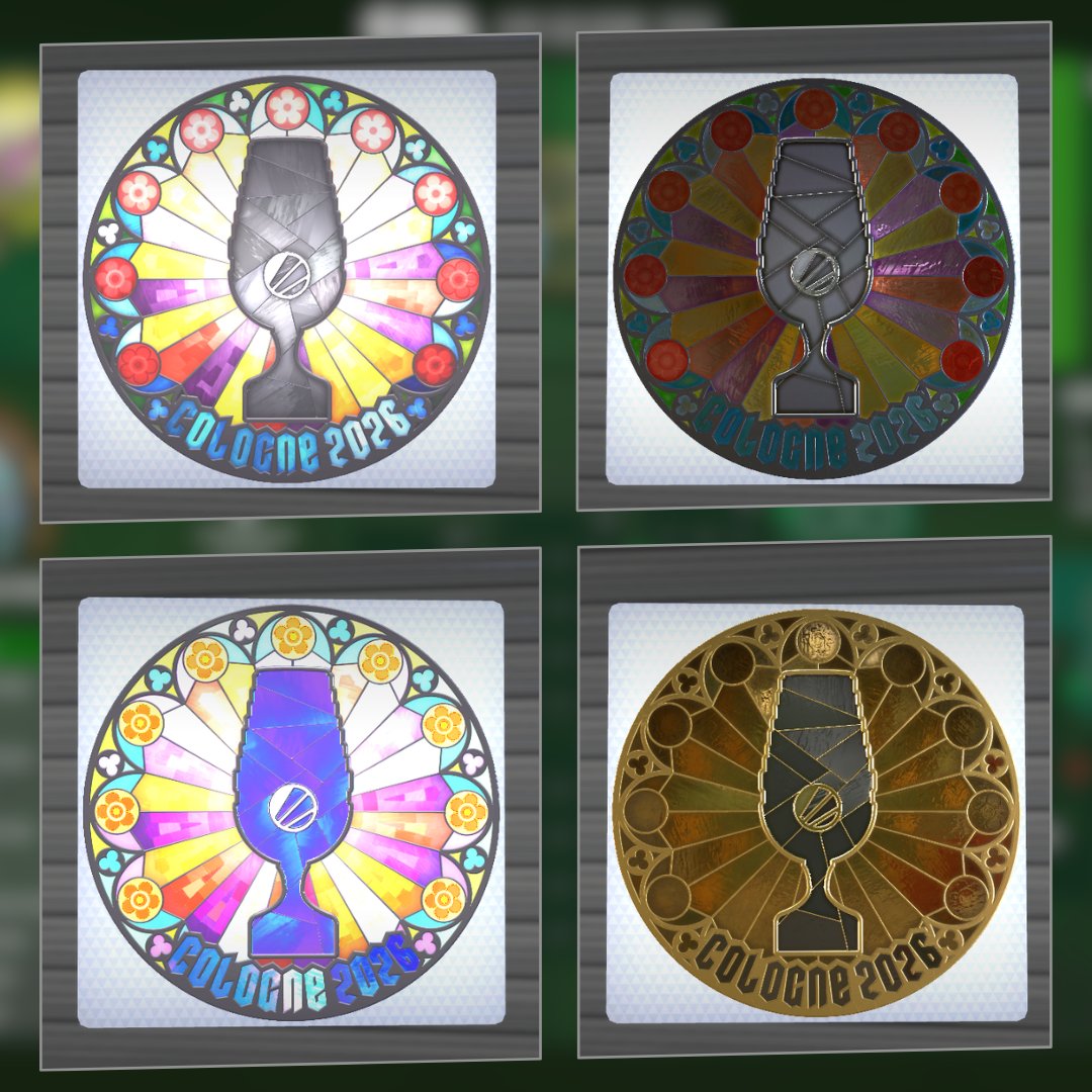 CSSeriesGG's tweet photo. The CS2 Cologne Major is right around the corner and last night brought us the 2026 Cologne Major Items 🏆

Here are the new stickers 😍

Will you be crafting with any of the new stickers? https://t.co/MbtdWGAope