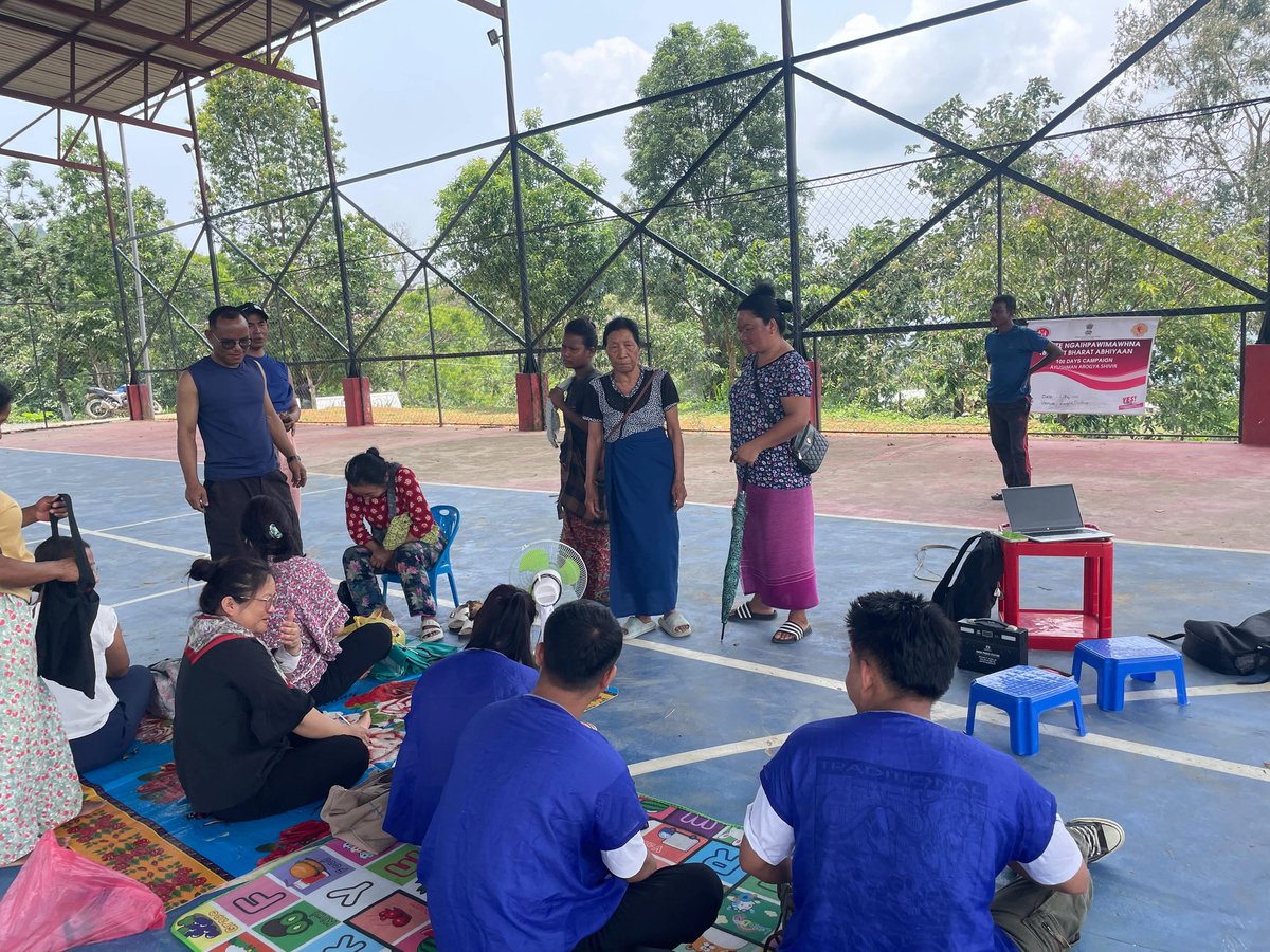 DtoMamit's tweet photo. Ayushman Arogya Shivir at Rengdil Playground, Mamit District
Activities: HH X-ray screening and NCD screening.
#100dayscampaign #tbmuktbharat https://t.co/vp5P9Bx2pN