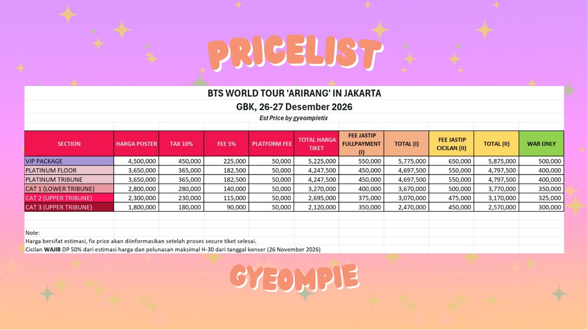 JASTIP TIKET BABYMONSTER | BTS | RENT HP tweet media