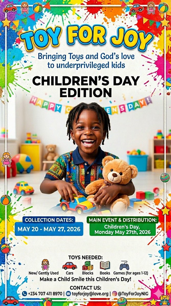 zayneeeeee's tweet photo. We need toy donations!
If your kids have a lot of toys, we urge you to donate some for children whose parents can’t afford toys. Every kid deserve toys
You can also help like and retweet, thank you https://t.co/vbimG8V10n