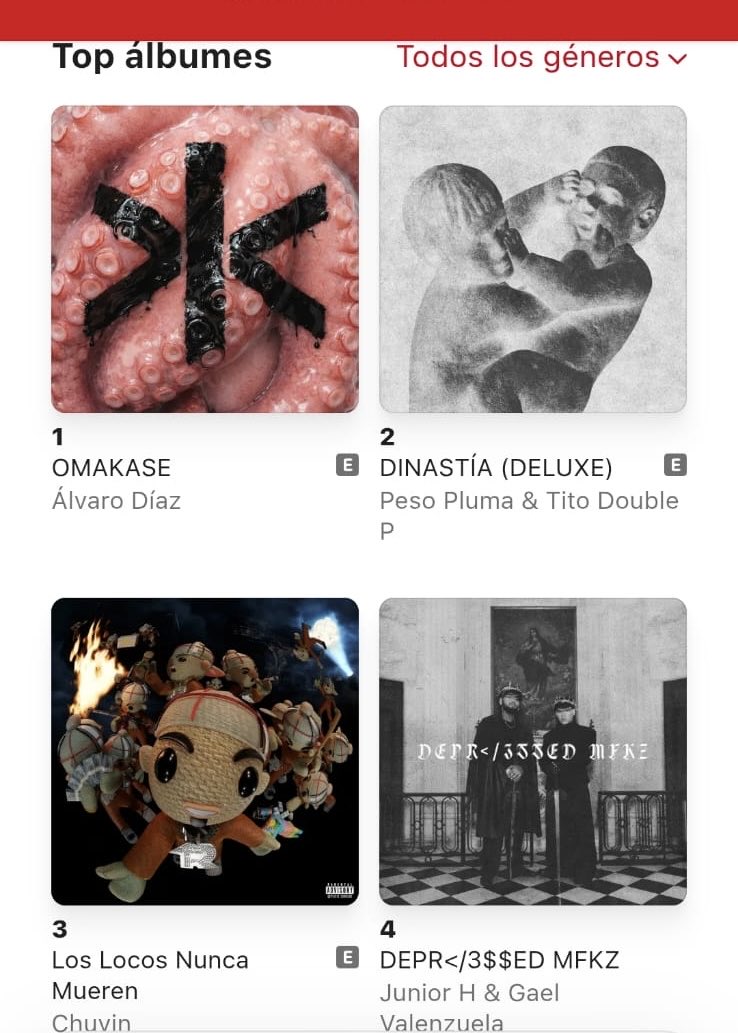 AlvaroDiazSite's tweet photo. “OMAKASE” de Álvaro Díaz es ahora el álbum más reproducido #1 en Apple Music México. 🇲🇽 https://t.co/fnv4N9aACr