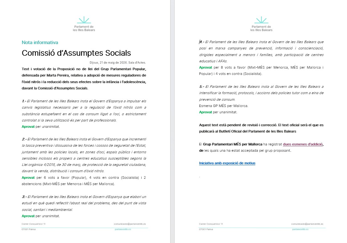 Parlament de les Illes Balears tweet media