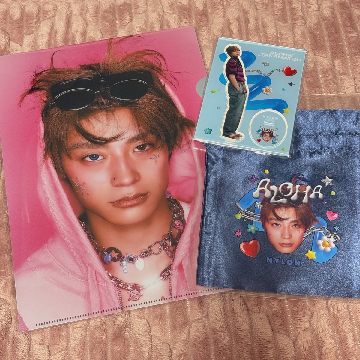 柔アロNYLONグッズ届いた? クリアファイルのアロハくん美 
