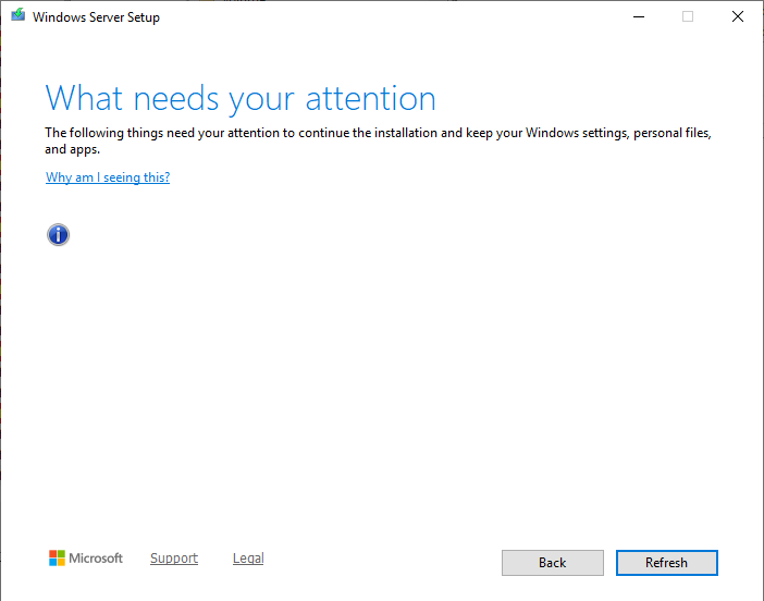 panusaukko's tweet photo. It is quite difficult to figure out what issues are blocking #WindowsServer2019 upgrade to #WindowsServer2025. 😀 https://t.co/bzGzDaPuLC