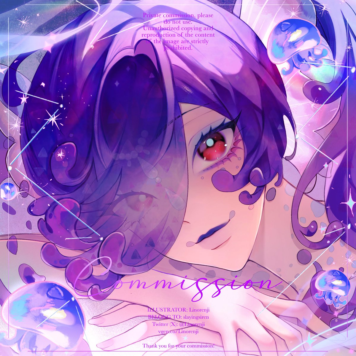 SlayingSiren's tweet photo. Love this new pfp by LinoRenji! Dark form pfp coming soon! #Vtuber #Art #Siren #Mermaid https://t.co/M53h9SxYCD