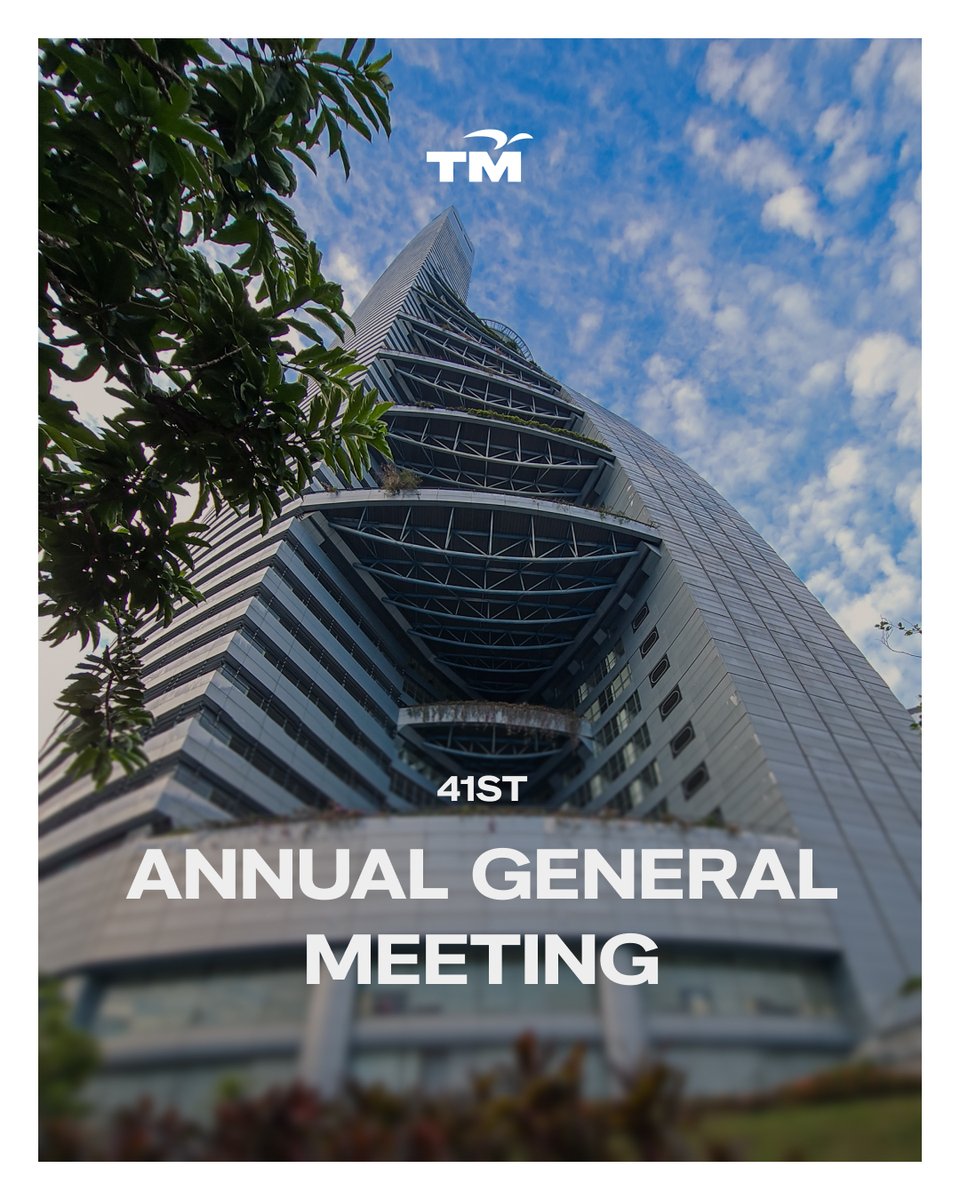 myTMgroup's tweet photo. TM recently concluded its 41st AGM &amp; EGM, reaffirming our commitment to shareholder engagement, performance sharing and sustainable long-term value creation.

Guided by PWR 2030, we continue advancing towards becoming a Digital Powerhouse by 2030.

#TM #PWR2030 https://t.co/baVwgIovuU