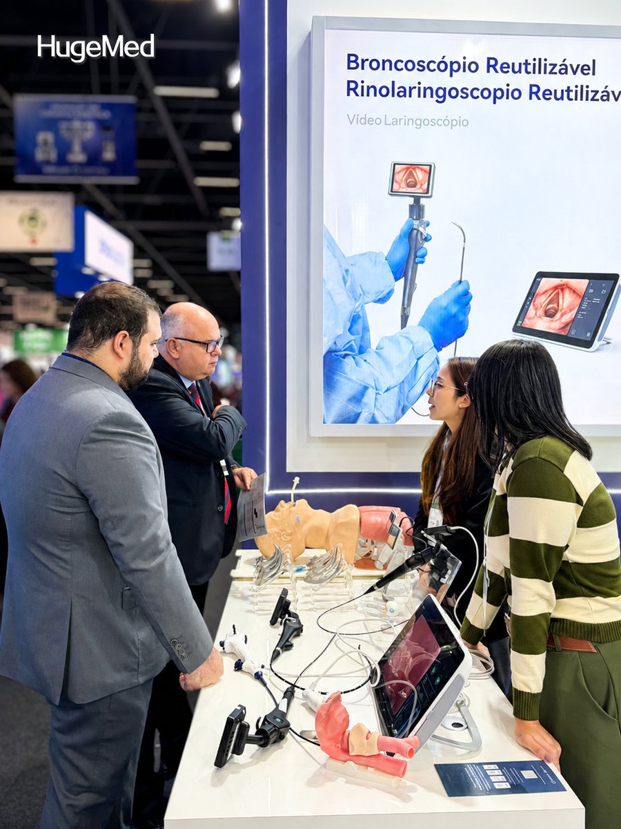 ShenzhenHugeMed's tweet photo. Massive impact at Hospitalar 2026!
HugeMed's 1-Station Airway Management Solution and Urology Solution received enthusiastic feedback and strong recognition from local clinicians and partners.
See you at Hospitalar 2027!
#Hospitalar #HugeMed #AirwayManagement #Urology https://t.co/TJ4cVmdpSr