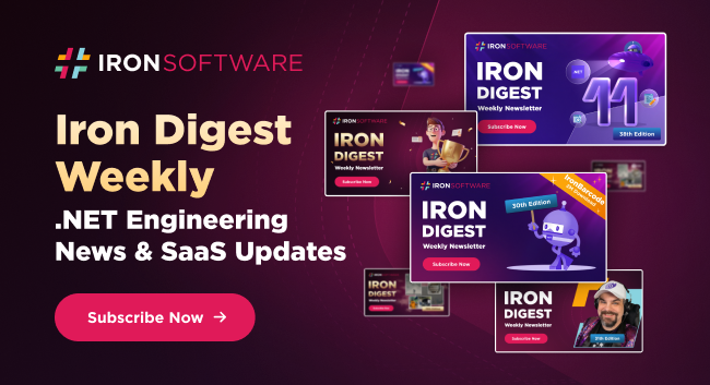 ironsoftwaredev's tweet photo. If you work in .NET, document processing, or developer tooling, weโd love to invite you to subscribe to Iron Digest.
Subscribe on LinkedIn https://t.co/VG2U8wb6nh
#dotnet #csharp #softwaredevelopment #developer #ai #documentprocessing #developers #tech https://t.co/gQp9ze9pz8