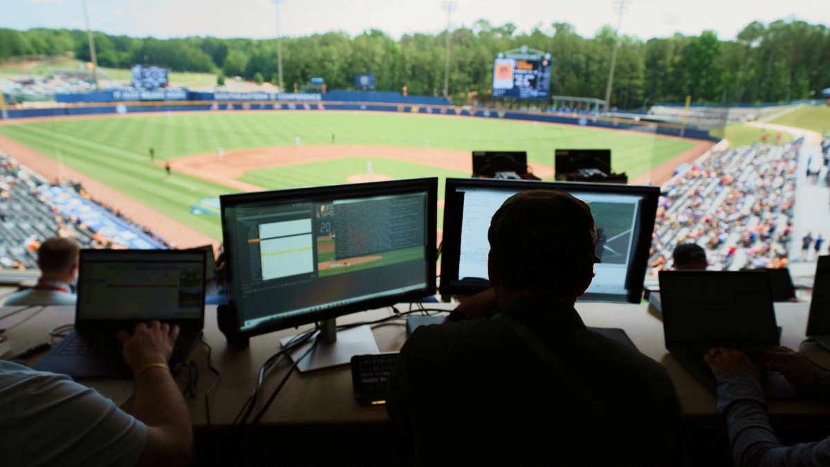 Hawkeye_view's tweet photo. The @SEC Baseball Tournament is underway at the Hoover Met! ⚾️ For the first time in college sports, Hawk-Eye’s tracking tech is powering the ABS Challenge System.

Our operation is in full swing. Check out some shots from the venue 👇

#WeAreHawkEye #SonySports https://t.co/mDVTkrIYdY