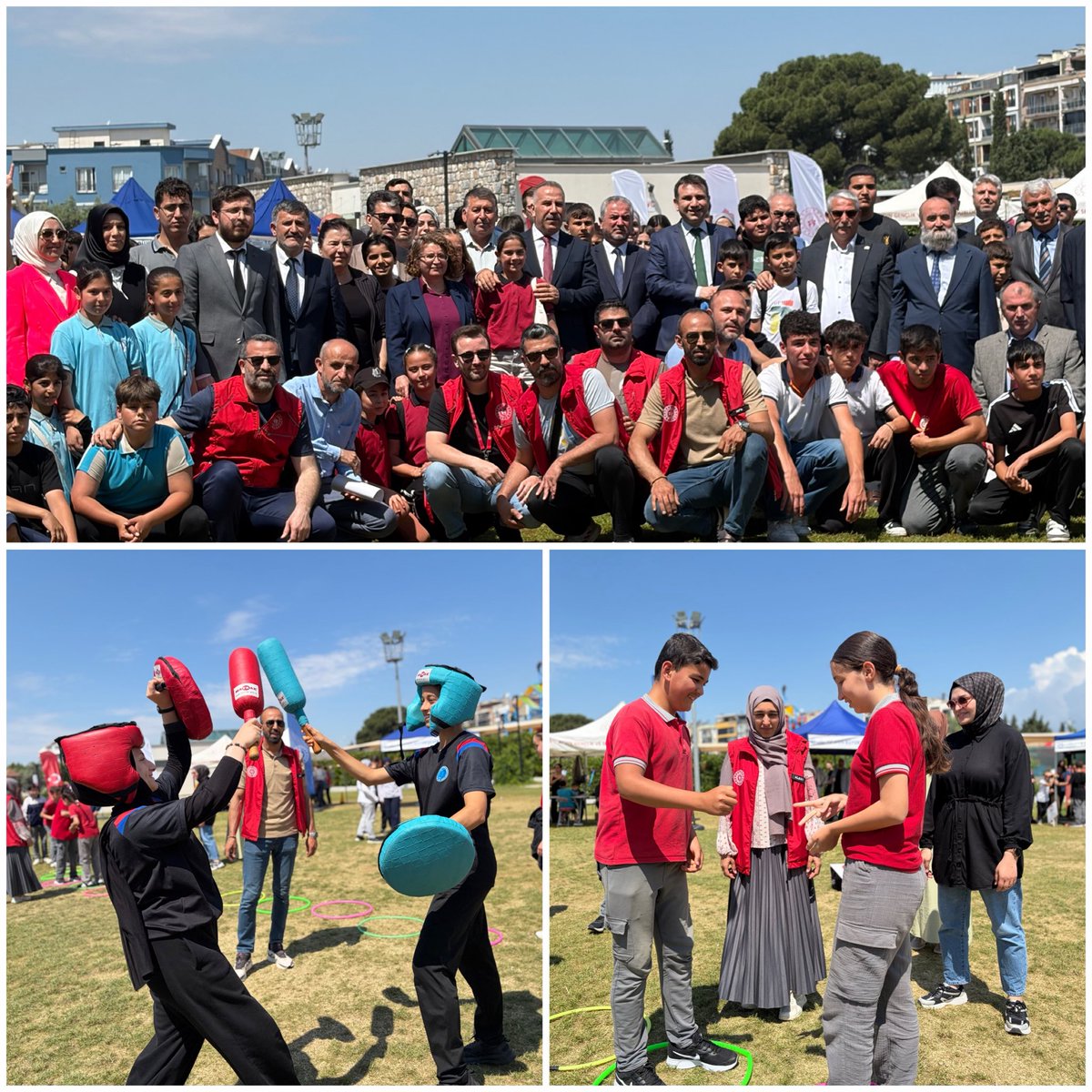 GSB_AydinGM's tweet photo. ÇEDES Projesi final programını 17 ilçemizden gelen okulların katılımıyla coşkulu bir şekilde gerçekleştirdik. Birbirinden eğlenceli oyunlar ve etkinlikler ile şenlik havasında geçen programda gençlerimiz hem eğlendi hem de unutulmaz anılar biriktirdi.🤗 https://t.co/Te6mgP7cdJ