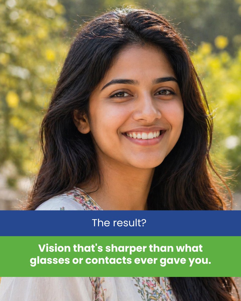 MehtaEyeClinic's tweet photo. If you've heard of LASIK but wondered whether it's right for you, Contoura Vision might change your mind completely.

It doesn't just fix your vision power. It corrects the unique imperfections of your cornea, giving results that often surpass even glasses. https://t.co/4AONf2kF4f