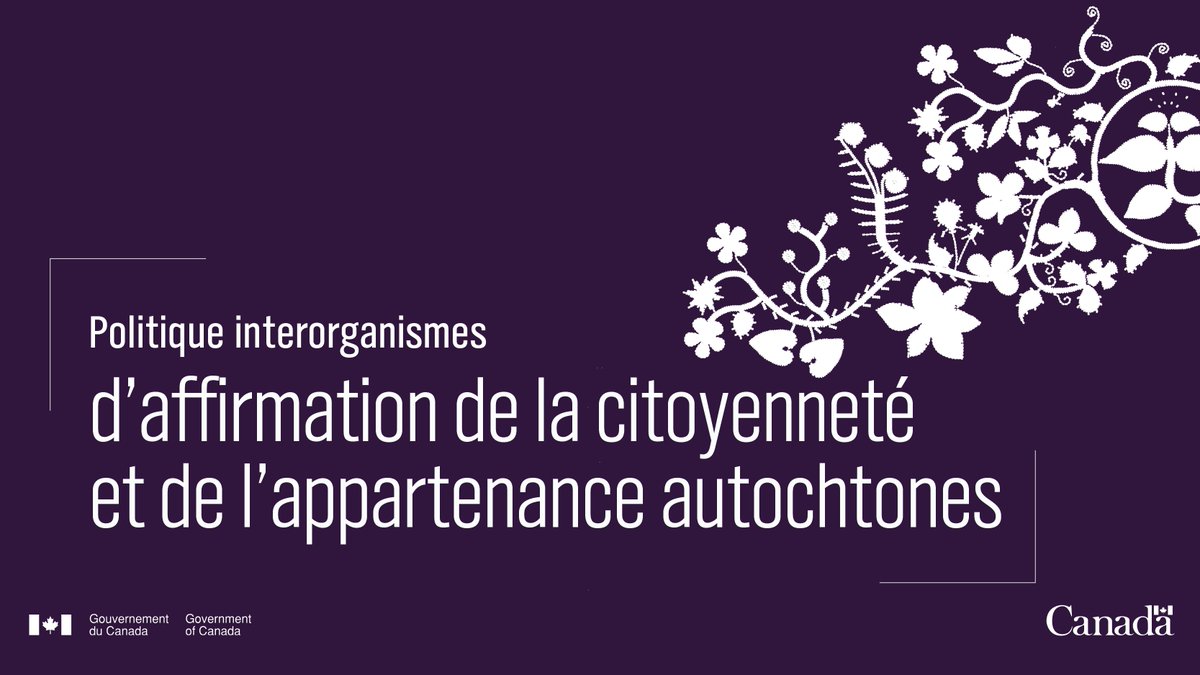 Politique interorganismes d’affirmation de la citoyenneté et de l’appartenance autochtones