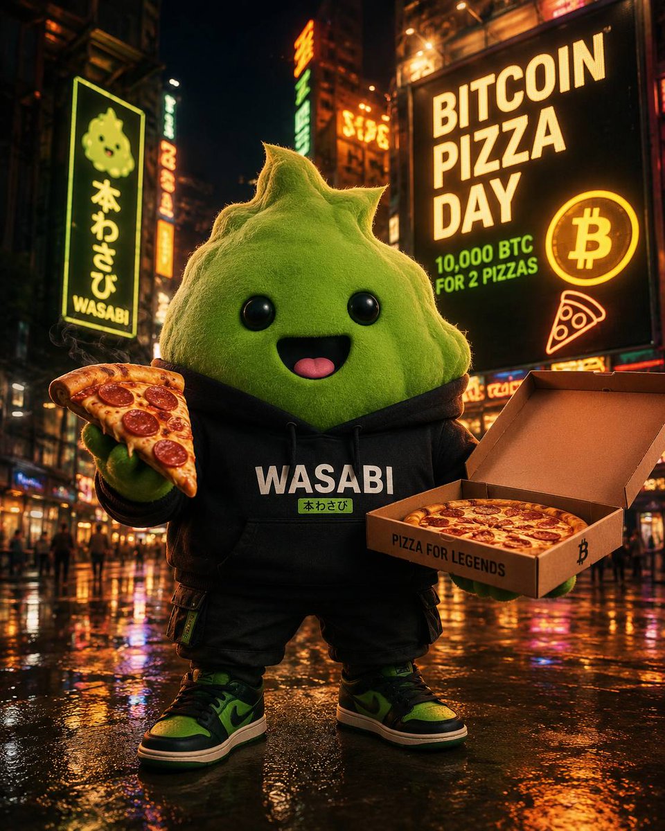 iam_debugger's tweet photo. @bitget Happy #BitcoinPizzaDay 🍕
Serving you with a wasabi slice.. https://t.co/TkGcoPbuca