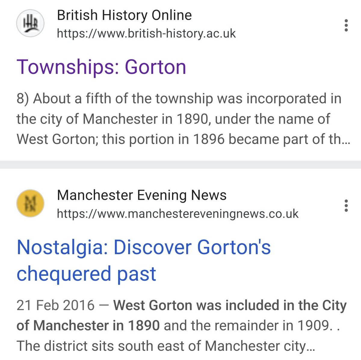 mancitizens123's tweet photo. @UnitedDays99 @jayblue1970 They were called Ardwick FC from when they moved to Hyde Rd in 1897. Hyde Road in West Gorton was incorporated into Manchester in 1890. The remainder of Gorton was introduced in 1909. So you're wrong and chatting shite 🤣 https://t.co/Fc6iZYIO0E