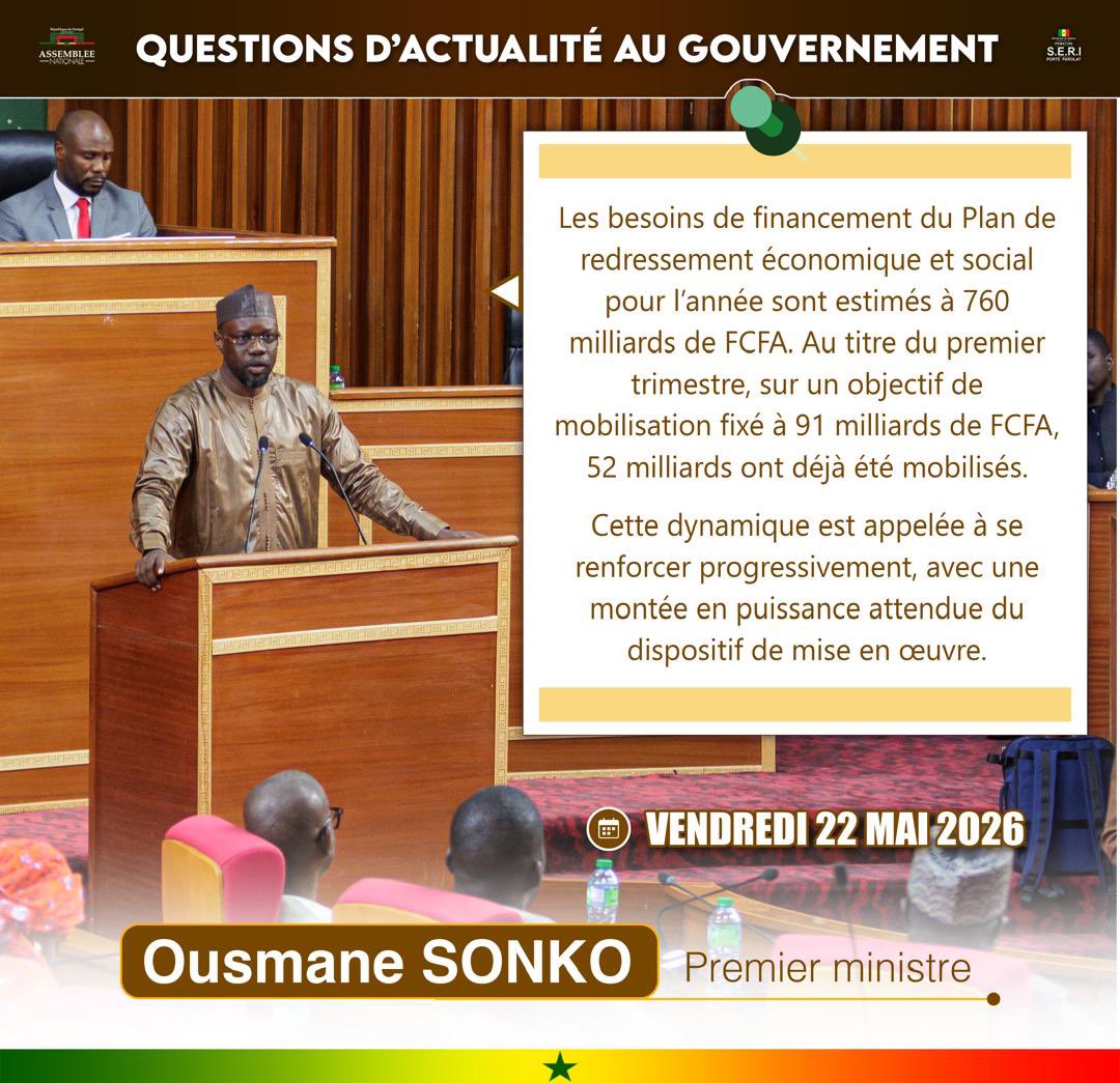 MarieMRKFF's tweet photo. Questions d'actualité au Gouvernement :
Le Premier Ministre Ousmane SONKO sur la loi relative à l'homosexualité. https://t.co/0WVGrC8nbd