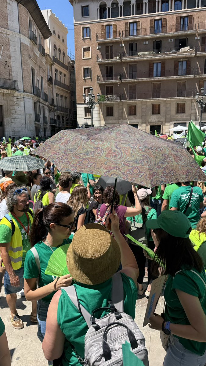 olmillos's tweet photo. Ganes de plorar mirant la Plaça de la Verge.

Per la força de la gent.
Per les abraçades.
Per la dignitat compartida.
Perquè després de 10 dies continuem ací, junts, defensant el que és de totes i tots.

Això també és educació pública. 💚

#vagaindefinida https://t.co/sqH0vtFYbM