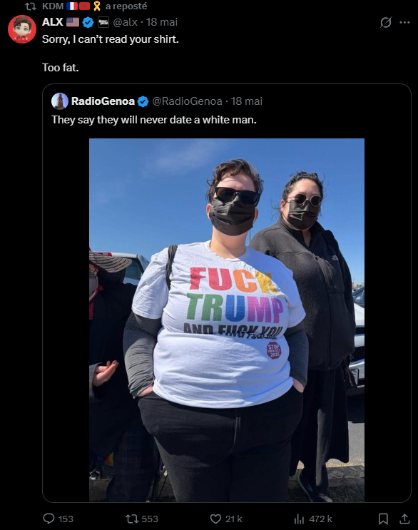 55Uolin's tweet photo. Bonjour
Pas sur qu'un joueur qui follow une personne qui est ouvertement Transphobe, soutien Israel, Conteste le génocide à Gaza et ne reconnait pas l'Etat de Palestine (La france le reconnait) donne une bonne image du club.
Des bisous
@TeamPepsMAX  @FelxGG @Xeriongdh https://t.co/ej9mMIqs0b