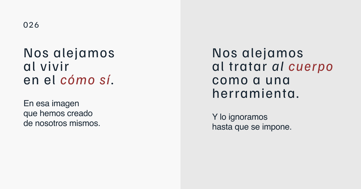 nelintre's tweet photo. Vivir sin habitarme.

Sobre la congruencia entre sentir, pensar y hacer.
Dejar de disociar para volver a integrar. https://t.co/EpwnIiZtak