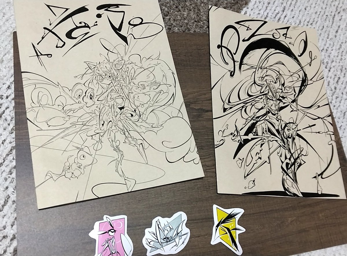 hakari_create's tweet photo. #デザフェス63
#デザインフェスタ63
#デザフェスお品書き

出展名：MINT BOARD STREET
︎出展日：5/23(土),24(日) 両日
ブース番号：【西A-222,223】

明日のデザフェス！！
出店いたします！
イラスト本 No.1　600円
イラスト本 No.2　600円
ステッカー1,2,3　  各100円

ぜひお立ち寄りください！！ https://t.co/QPBQG7Thk6