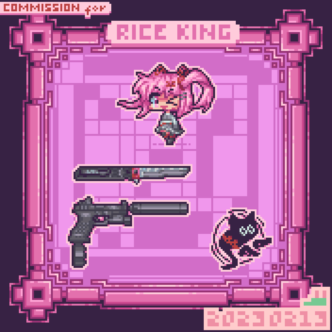 vsioneithr's tweet photo. Fanart of GChan from #KTactical
Commission for Rice King (@FelchRiceKing)
Thank you so much for ordering commission from me! ❤️❤️
#pixelart #ドット絵 https://t.co/Nio3xvftLx