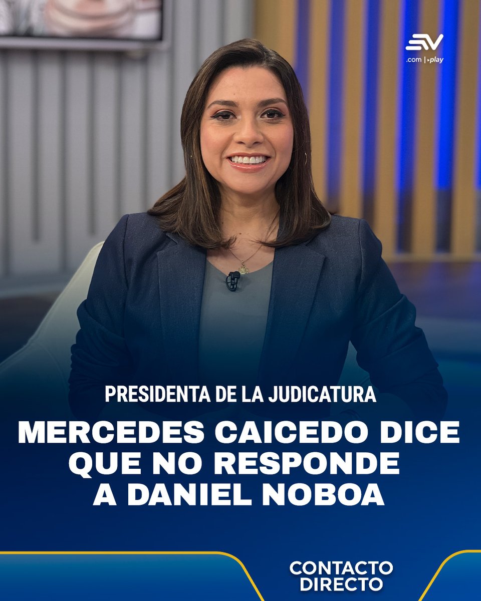 EcuavisaInforma's tweet photo. La presidenta del Consejo de la Judicatura, Mercedes Caicedo, aseguró en #ContactoDirecto 🔵 que responde a la Constitución y a la Ley. Mira la entrevista completa. ▶️ https://t.co/w4zFr6b7yk https://t.co/kuhlySF621