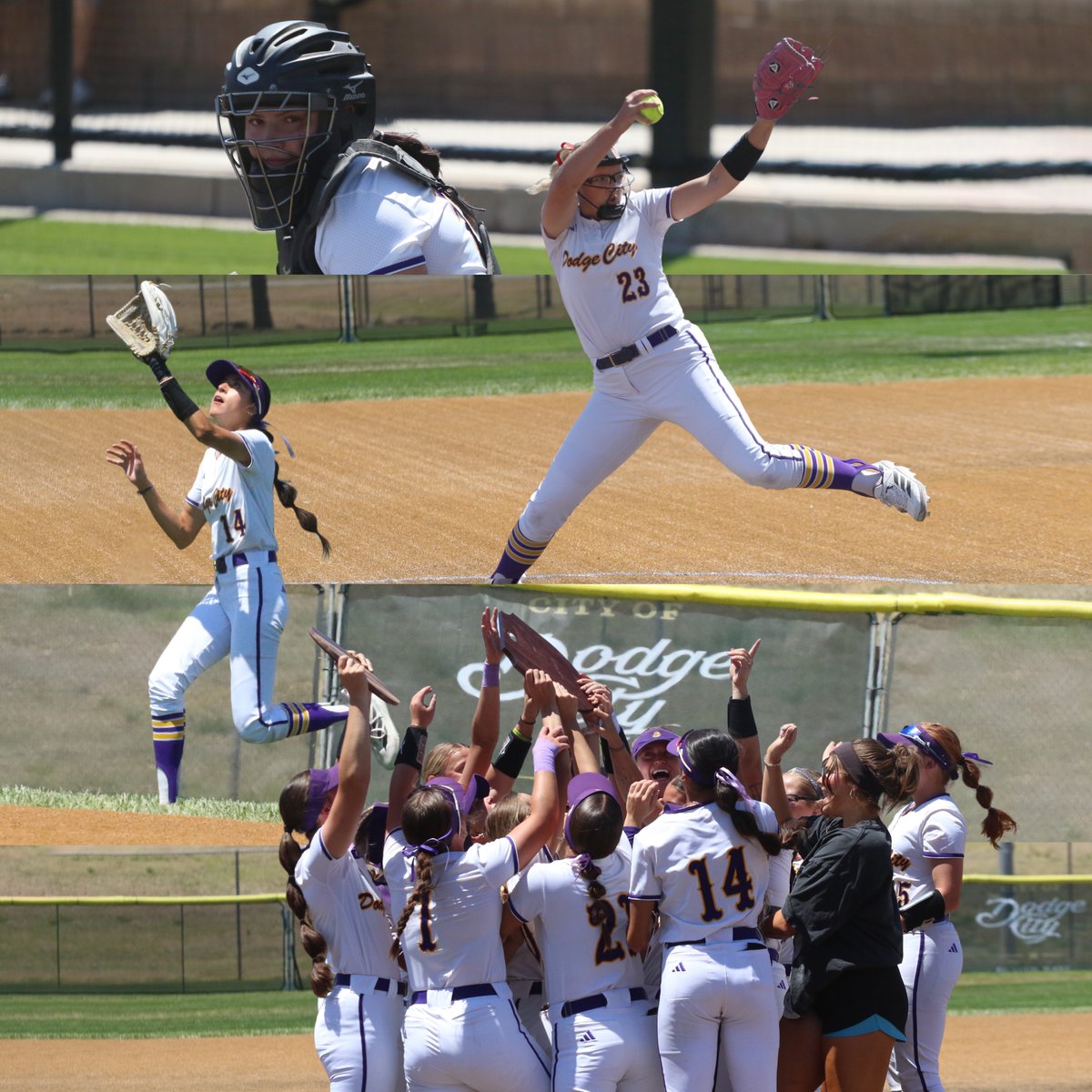 GoConqs's tweet photo. 🥎Softball | #GoConqs 

@GoConqsSB continues their trek to Oxford, AL for the NJCAA DI World Series🚌🛣️#BurnTheBoats

Here's a look at 2026 season thus for the Conqs
🥎46-17 record (most wins in single season in school history)
🥎Region 6/Plains District Champs (1st since 2002 - 3rd time in program)
🥎Broke team school single season records in - Hits, Runs, RBI, Walks, Doubles, Triples, Home Runs
🥎Rank in Top 10 in NJCAA in - Hits, Runs, Doubles, Triples, Home Runs, Walks, Extra Base Hits, RBI, Total Bases, Slugging %