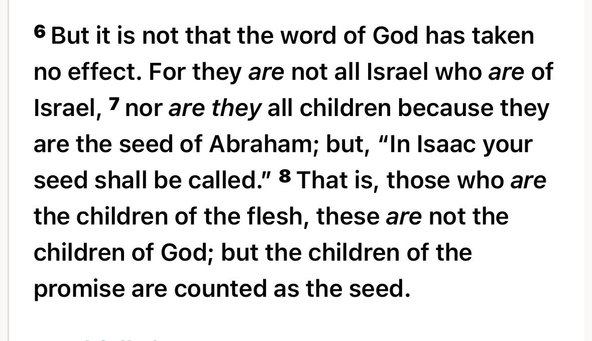 TheRushDavis's tweet photo. @ky_statesman Romans 9:6-8 https://t.co/EV71NXQc8x