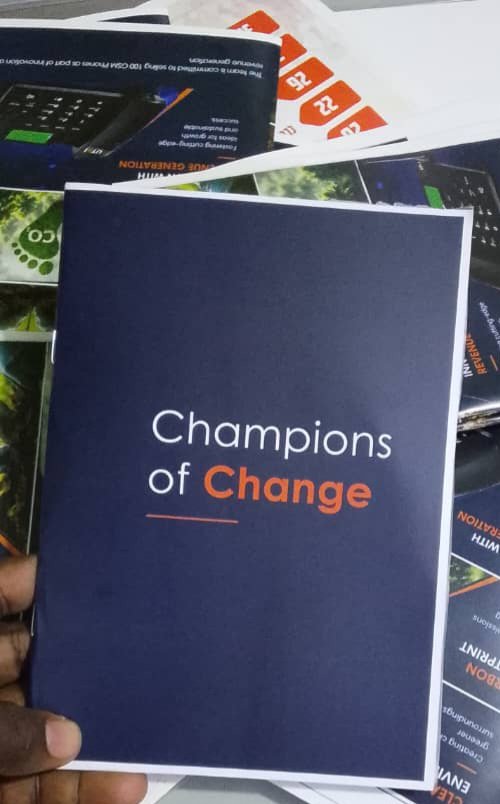 Utcl_ug's tweet photo. Group C – Team Innovador is championing ESG and SDG awareness by promoting sustainable workplace practices and has officially launched a magazine to further amplify conversations and voices around ESG and the Sustainable Development Goals. ♻️📘

#UTelTeamBuilding2026 https://t.co/gESLUlBT8a