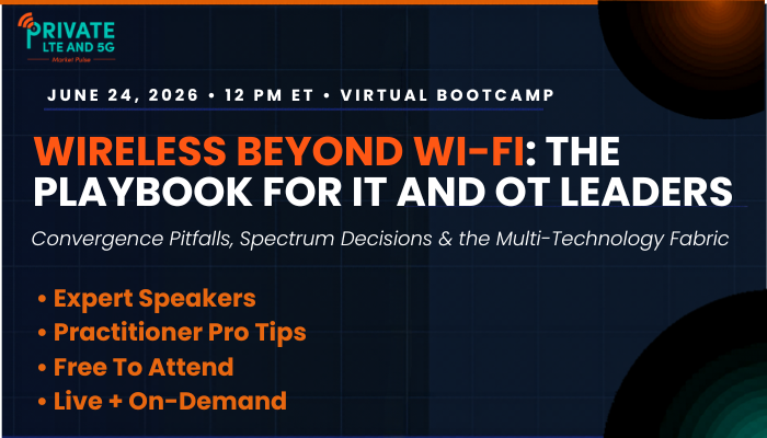 kairospulse's tweet photo. #Enterprisewireless strategies are getting more complex - Wi-Fi 7, Private 5G, CBRS, LPWAN, and IT/OT convergence are all in play now.

Join the June 24 #bootcamp to get a practical framework for making the right decisions: https://t.co/ozBD4tjYyp https://t.co/2HOtk7dx9V