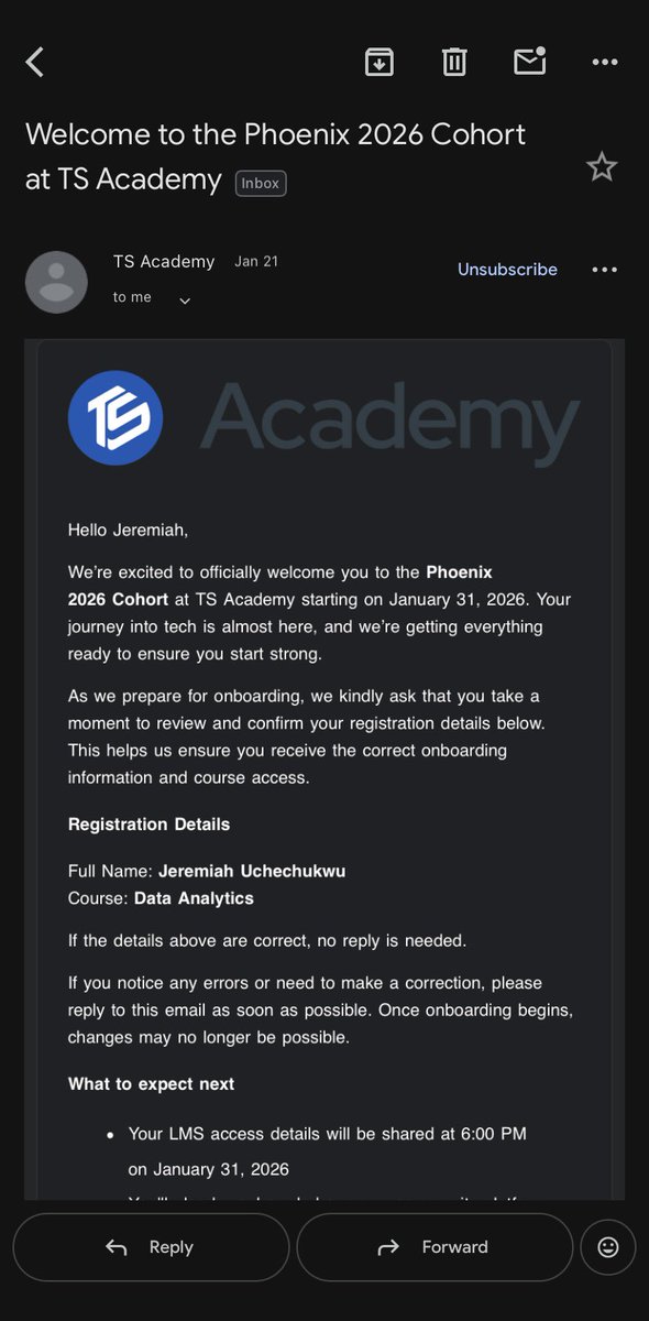 jery_1o1's tweet photo. Thank you for the scholarship @TechSphereAcad
Thank you for the mentorship @ezekiel_aleke
This is one journey am really proud I achieve. 💯
Capstone project loading... 🚀
#DataAnalytics #PowerBI #DataPath https://t.co/aSnDPbiRvW