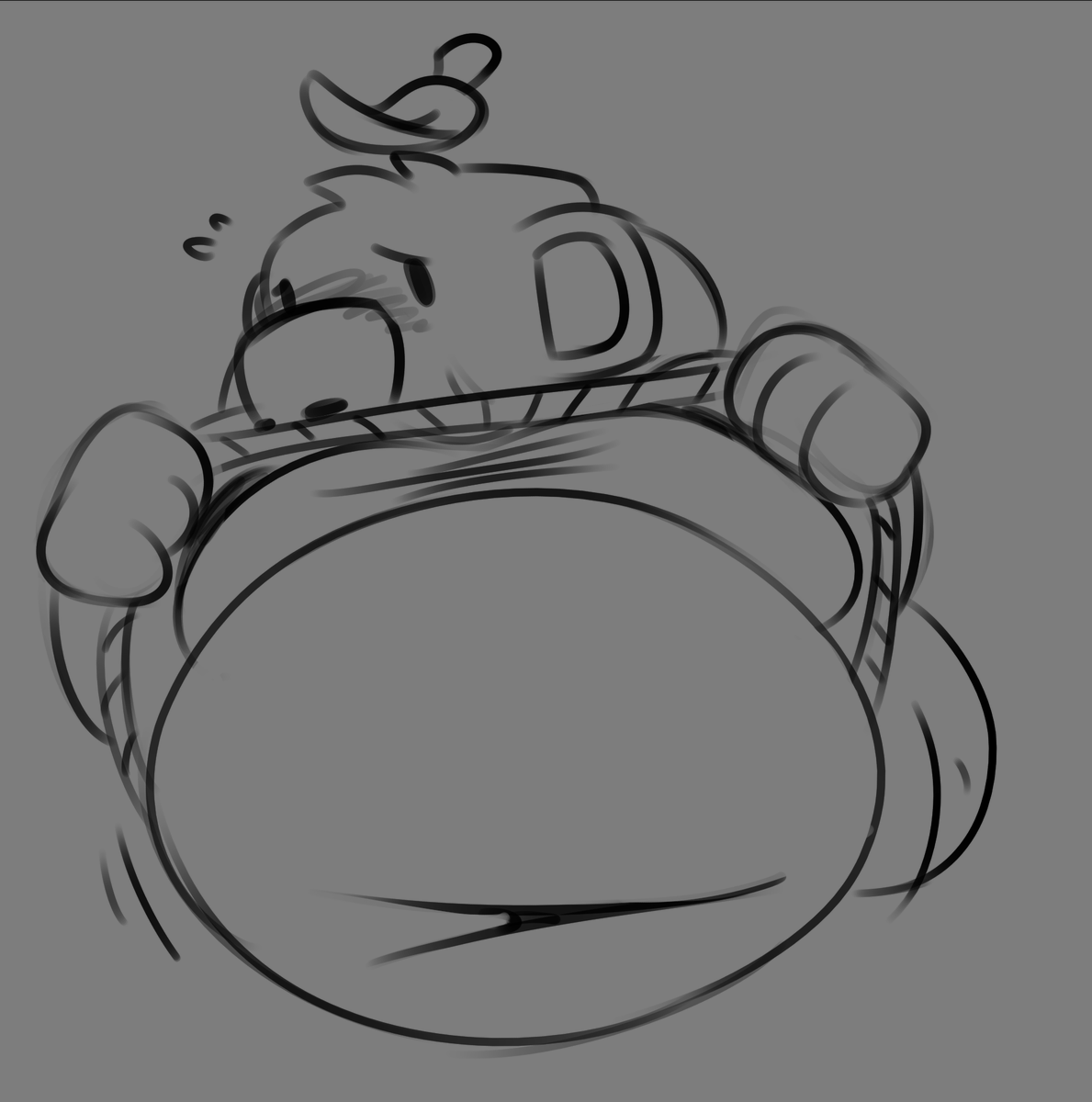 CafOmega's tweet photo. TW: Weight Gain

Sometimes you just need to rub your gamer partner's massive belly to get comfortable at the game! https://t.co/t4Wn39kwQd