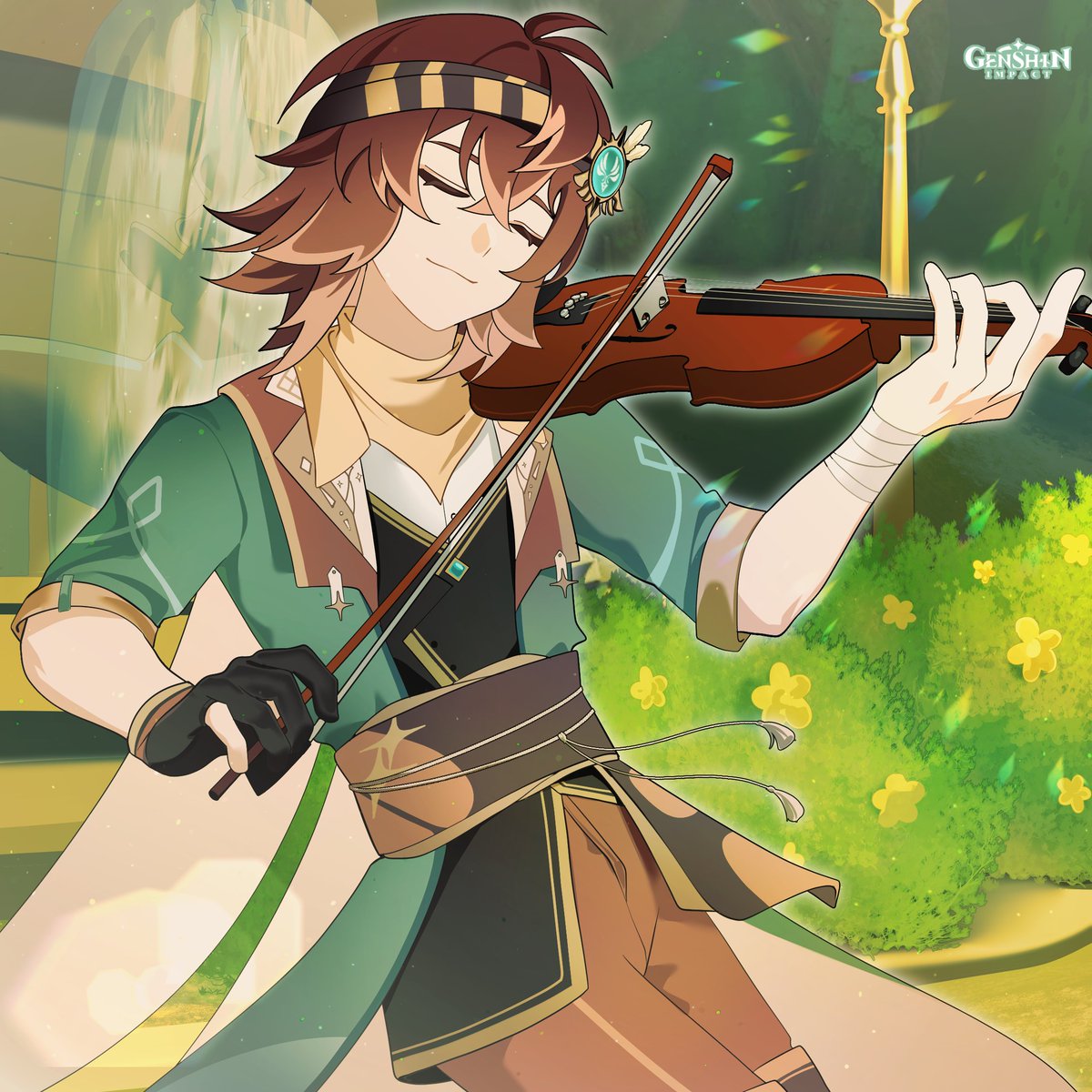 saltdkarmel's tweet photo. Happy Birthday, Maiharu Kara!
#GenshinImpactOC #MaiharuKara

Perfect timing!
I've been practicing for a while now. One said violin will bring excitement for Nilou's performance.
Also, somehow I prevail to lower someone's book just to listen me play. Hehe, what a success. https://t.co/c38L7wRj4j