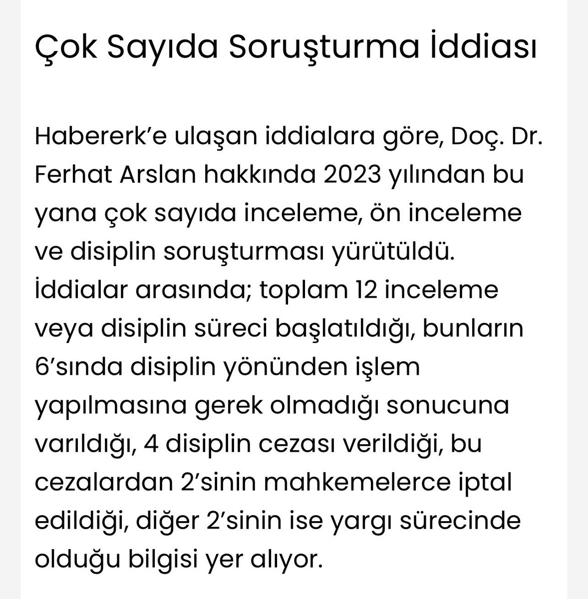 mervesebnem's tweet photo. Kısa süre önce hekimlik bilgi ve becerisine hayran olacak şekilde şahitlik ettiğim, uzmanlığına ve akademisyenliğine zaten tıp camiasının önde gelen isimlerinin de kefil olduğu Doç. Dr. Ferhat Arslan’la ilgili olarak İstanbul Medeniyet Üniversitesi’nin yürüttüğü sözde “disiplin” süreci artık “mobbing”i de geçmiş, adeta bir “insan avı”na (manhunt) dönmüş vaziyette.

Memleketin iyi doktorlara ne kadar ihtiyacı olduğu ortadayken, neden bir hocayla bu kadar uğraşılır ki? 

Ben mesela, bizzat kendim, kayınvalidem bu üniversitenin hastanesinde yattığı dönemde, görüşü istenen enfeksiyon bölümünde Ferhat Arslan ile ya da onun yetiştirdiği bir öğrencisi ile karşılaşabilseydim, anneme yapılan kan kültürünün sonucunun doğru okunup doğru anlaşılacağını, bunun sonucunda anneme doğru müdahalenin yapılabileceğini ve en nihayette kadıncağızın doğru teşhis sayesinde hayatta kalabileceğini gayet iyi biliyorum! 

Şaka gibi gerçekten. Buralarda sözüm ona mesleki dayanışma adına tanımadığı hekimleri bile savunan hekimlerin birbirlerine yaptığı kötülükler inanılmaz boyutta. İdareci bir doktorla aynı network’ü paylaşmayan doktorun vay haline. Ve ne yazık, çok yazık bu millete…

Not: Ekran görüntülerini paylaştığım haberin linkini aşağıya bırakıyorum. 

@Ferhatarslandr @istmedeniyet
