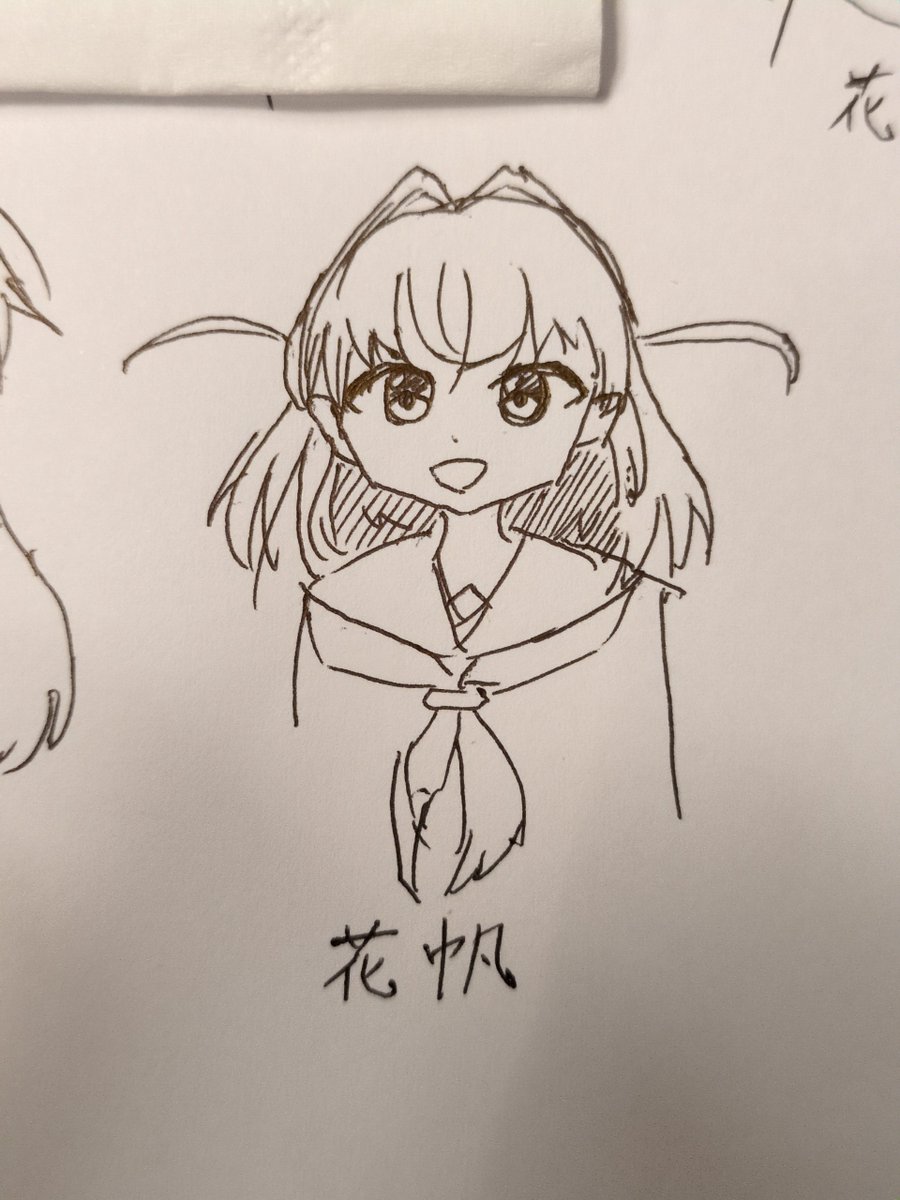 LLNichijo's tweet photo. 今日が日野下花帆生誕祭だということを今知ったので、とりあえずこの前の落書きを投下… https://t.co/Mlb14kPOSC